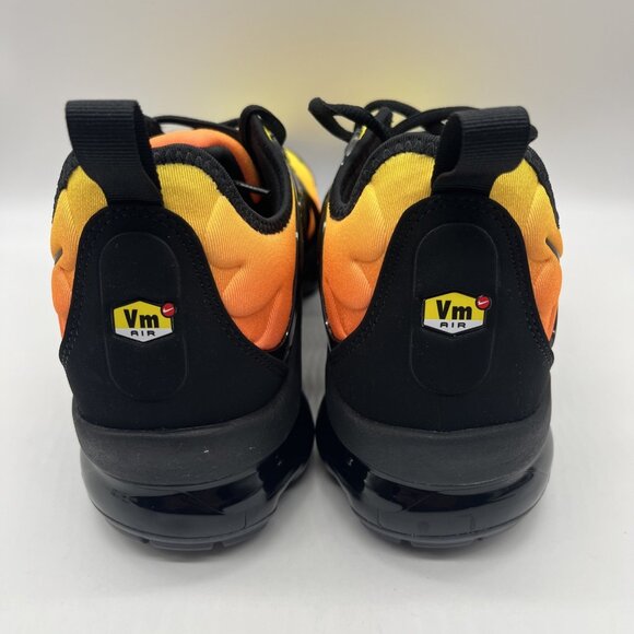 Nike Air VaporMax Plus \'Sunset\' Sneaker Yellow Black Men\'s 10.5 924453-006 main image 4